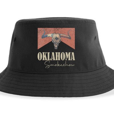 Retro Oklahoma Smokeshow Western Sustainable Bucket Hat