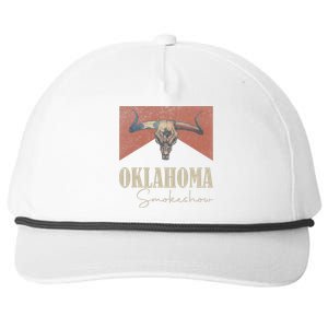 Retro Oklahoma Smokeshow Western Snapback Five-Panel Rope Hat