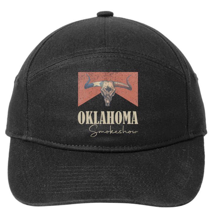 Retro Oklahoma Smokeshow Western 7-Panel Snapback Hat