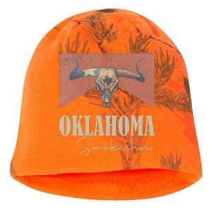 Retro Oklahoma Smokeshow Western Kati - Camo Knit Beanie