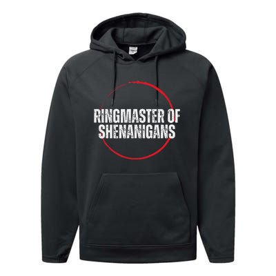 Ringmaster of Shenanigans Performance Fleece Hoodie