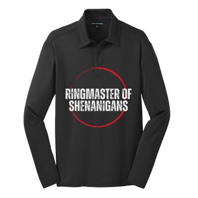 Ringmaster of Shenanigans Silk Touch Performance Long Sleeve Polo