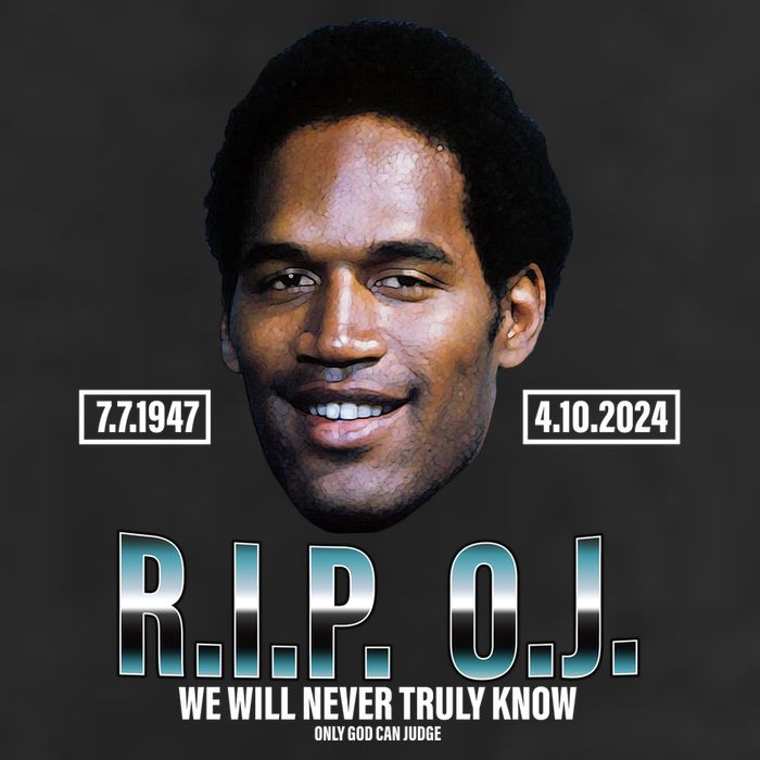 Rip Oj Simpson We Will Never Truly Know Only God Can Judge Garment-Dyed Heavyweight T-Shirt