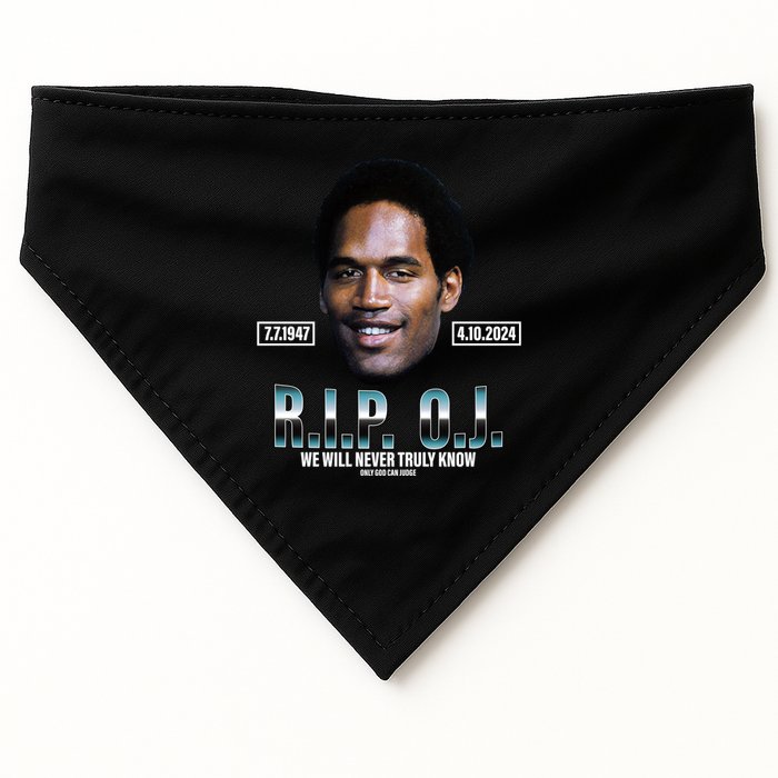 Rip Oj Simpson We Will Never Truly Know Only God Can Judge USA-Made Doggie Bandana