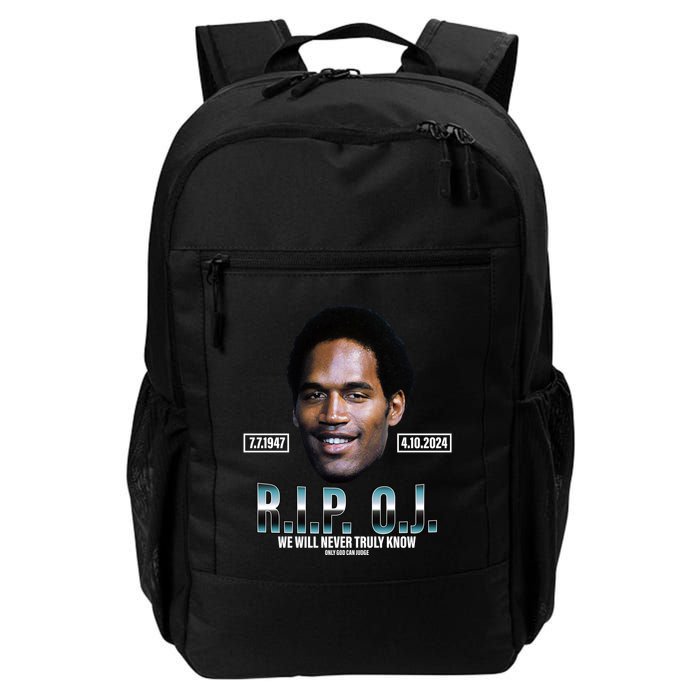 Rip Oj Simpson We Will Never Truly Know Only God Can Judge Daily Commute Backpack