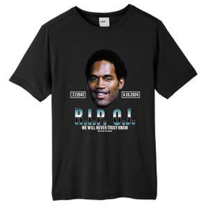 Rip Oj Simpson We Will Never Truly Know Only God Can Judge Tall Fusion ChromaSoft Performance T-Shirt