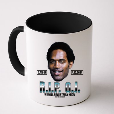 Rip Oj Simpson We Will Never Truly Know Only God Can Judge Mug