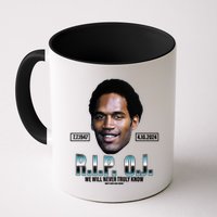 Rip Oj Simpson We Will Never Truly Know Only God Can Judge Mug