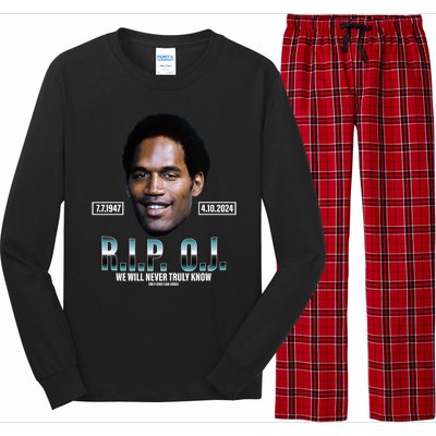 Rip Oj Simpson We Will Never Truly Know Only God Can Judge Long Sleeve Pajama Set