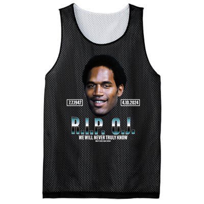 Rip Oj Simpson We Will Never Truly Know Only God Can Judge Mesh Reversible Basketball Jersey Tank