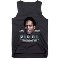 Rip Oj Simpson We Will Never Truly Know Only God Can Judge Tank Top