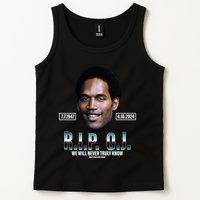 Rip Oj Simpson We Will Never Truly Know Only God Can Judge Tank Top