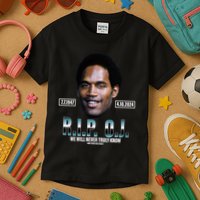Rip Oj Simpson We Will Never Truly Know Only God Can Judge Kids T-Shirt