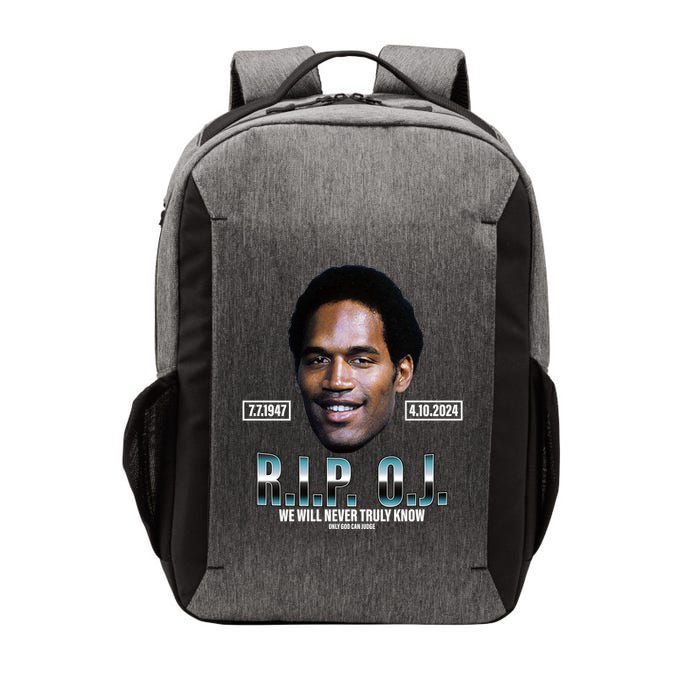 Rip Oj Simpson We Will Never Truly Know Only God Can Judge Vector Backpack