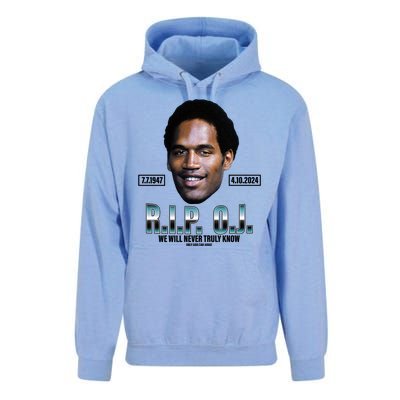 Rip Oj Simpson We Will Never Truly Know Only God Can Judge Unisex Surf Hoodie