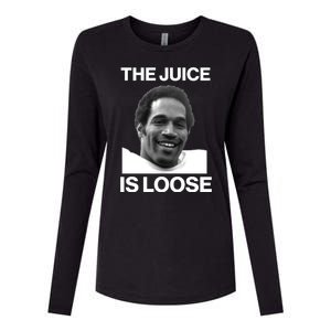 Rip Oj Simpson The Juice Is Loose Womens Cotton Relaxed Long Sleeve T-Shirt