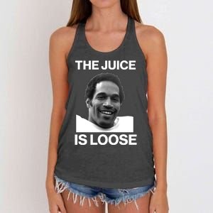 Rip Oj Simpson The Juice Is Loose Women's Knotted Racerback Tank