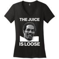 Rip Oj Simpson The Juice Is Loose Women's V-Neck T-Shirt