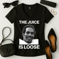 Rip Oj Simpson The Juice Is Loose Women's V-Neck T-Shirt