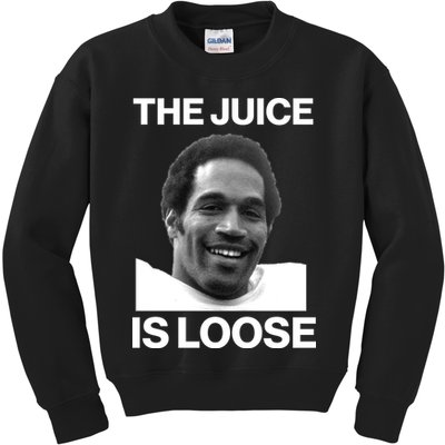 Rip Oj Simpson The Juice Is Loose Kids Sweatshirt
