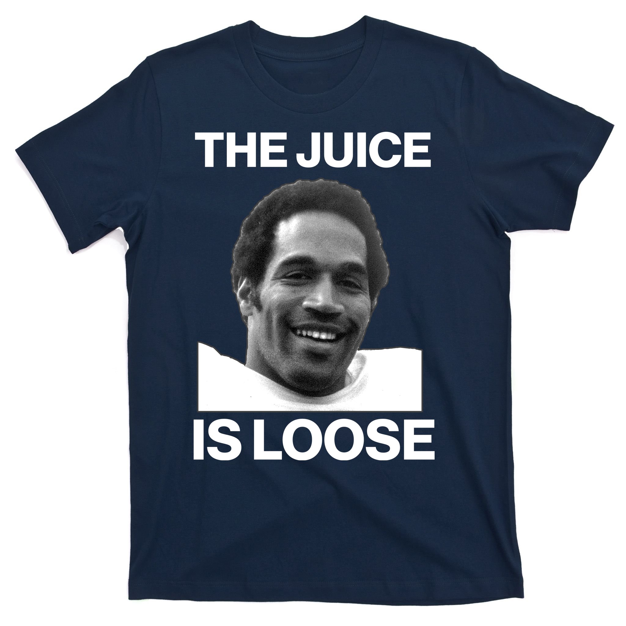 Store Vintage OJ Simpson The Juice is Loose T-shirt