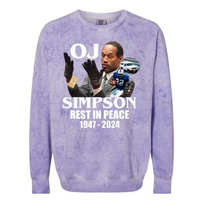 Rip Oj Simpson 1947 2024 Colorblast Crewneck Sweatshirt