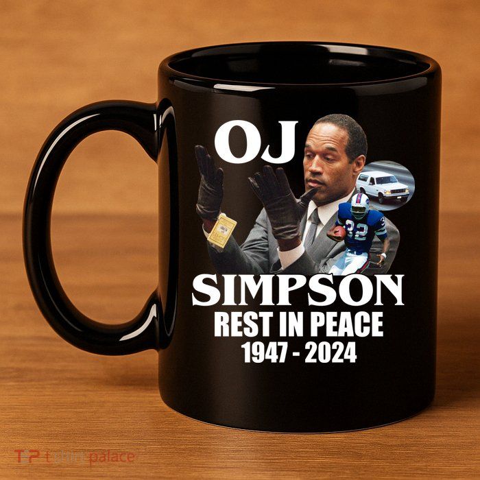 Rip Oj Simpson 1947 2024 11oz C Handle Ceramic Mug