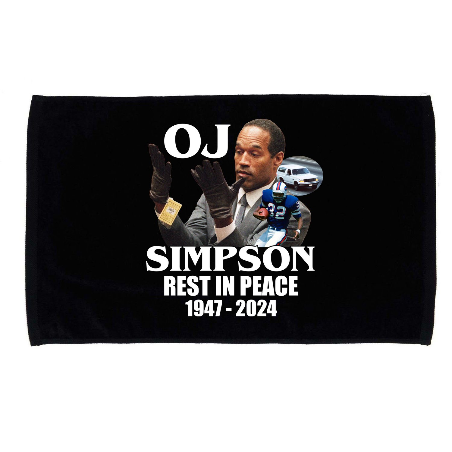 Rip Oj Simpson 1947 2024 Microfiber Hand Towel