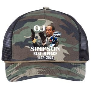 Rip Oj Simpson 1947 2024 Retro Rope Trucker Hat Cap