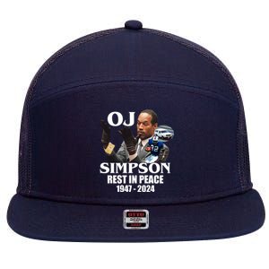 Rip Oj Simpson 1947 2024 7 Panel Mesh Trucker Snapback Hat