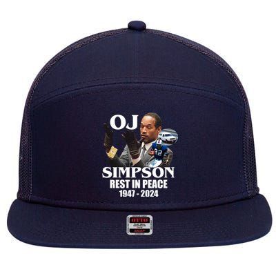 Rip Oj Simpson 1947 2024 7 Panel Mesh Trucker Snapback Hat