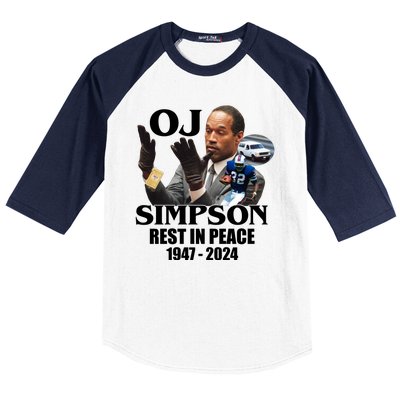 Rip Oj Simpson 1947 2024 Baseball Sleeve Shirt