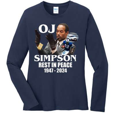 Rip Oj Simpson 1947 2024 Ladies Long Sleeve Shirt