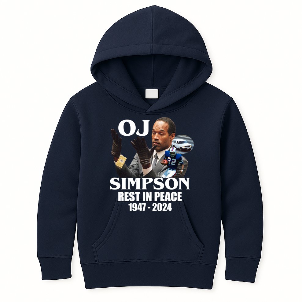 Rip Oj Simpson 1947 2024 Kids Hoodie