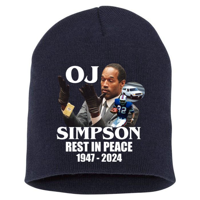 Rip Oj Simpson 1947 2024 Short Acrylic Beanie