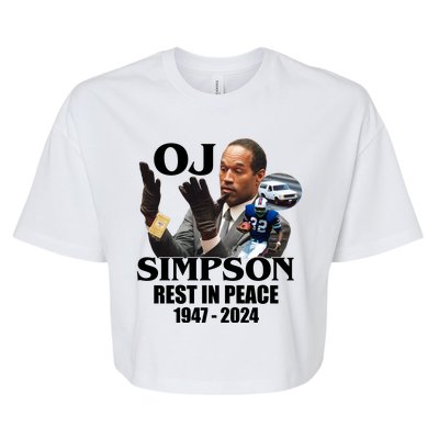 Rip Oj Simpson 1947 2024 Bella+Canvas Jersey Crop Tee