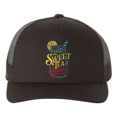 Raised On Sweet Tea & Jesus Southern Pride Iced Tea Yupoong Adult 5-Panel Trucker Hat