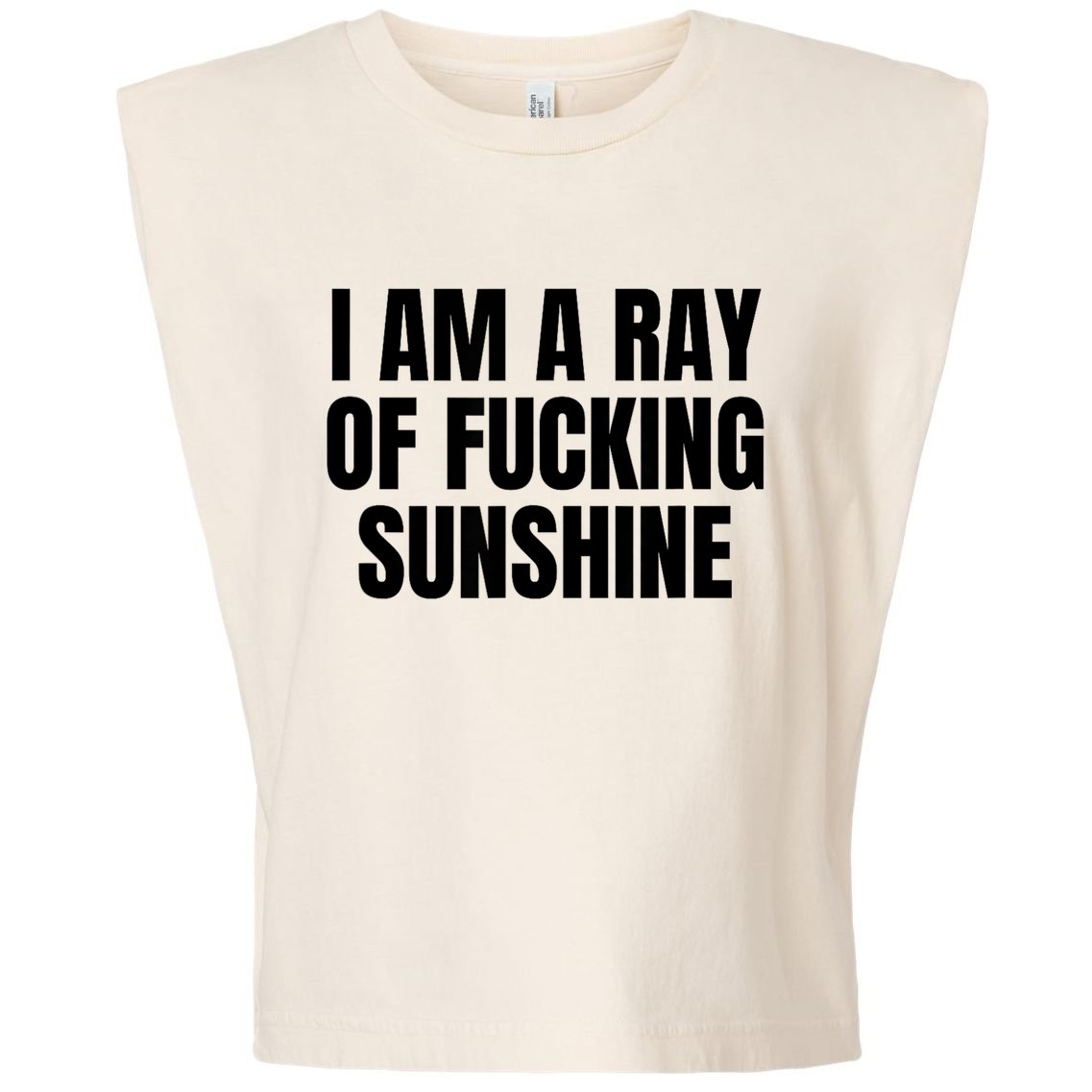Ray Of Sunshine Garment-Dyed Women's Muscle Tee