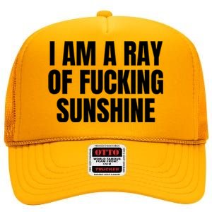 Ray Of Sunshine High Crown Mesh Back Trucker Hat