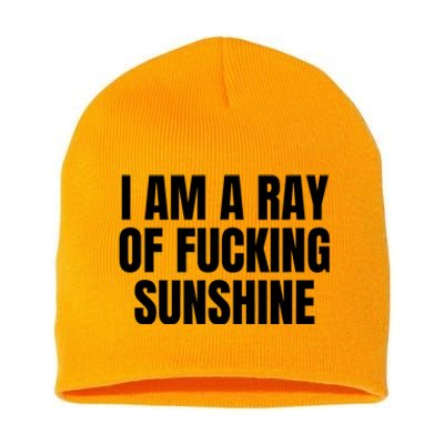 Ray Of Sunshine Short Acrylic Beanie