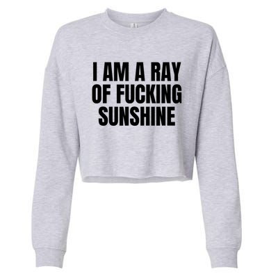 Ray Of Sunshine Cropped Pullover Crew