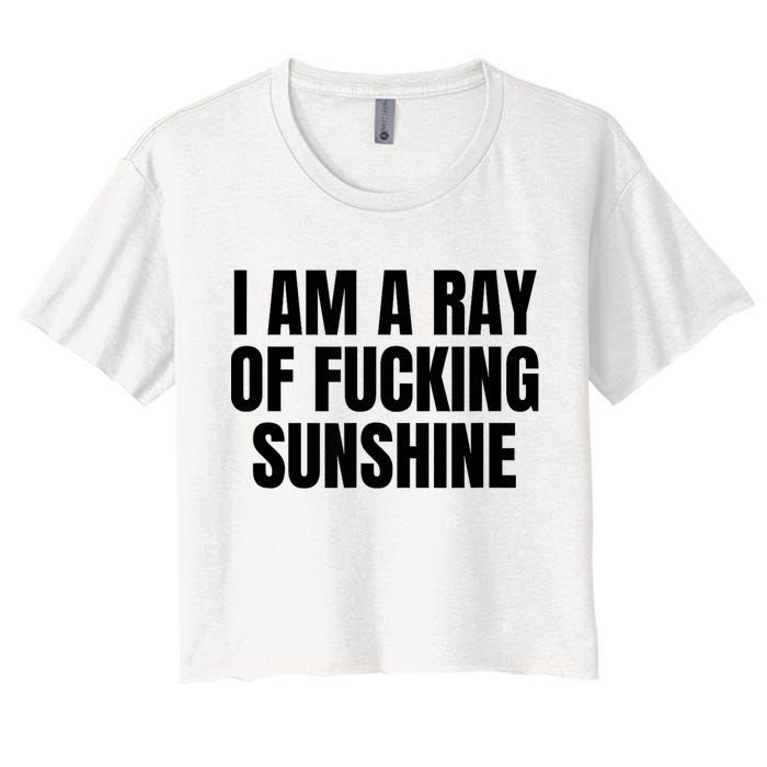 Ray Of Sunshine Women's Crop Top Tee
