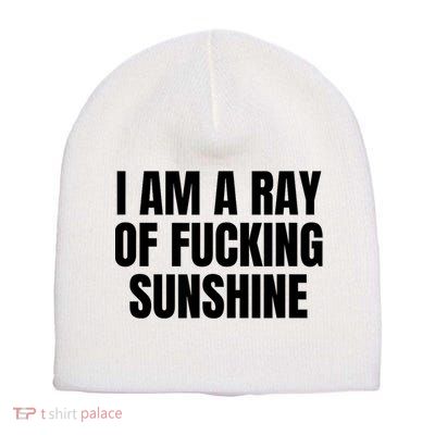 Ray Of Sunshine Short Acrylic Beanie