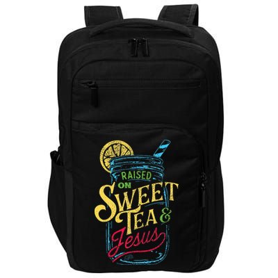Raised On Sweet Tea & Jesus Southern Pride Iced Tea Impact Tech Backpack