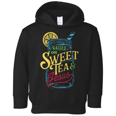 Raised On Sweet Tea & Jesus Southern Pride Iced Tea Toddler Hoodie
