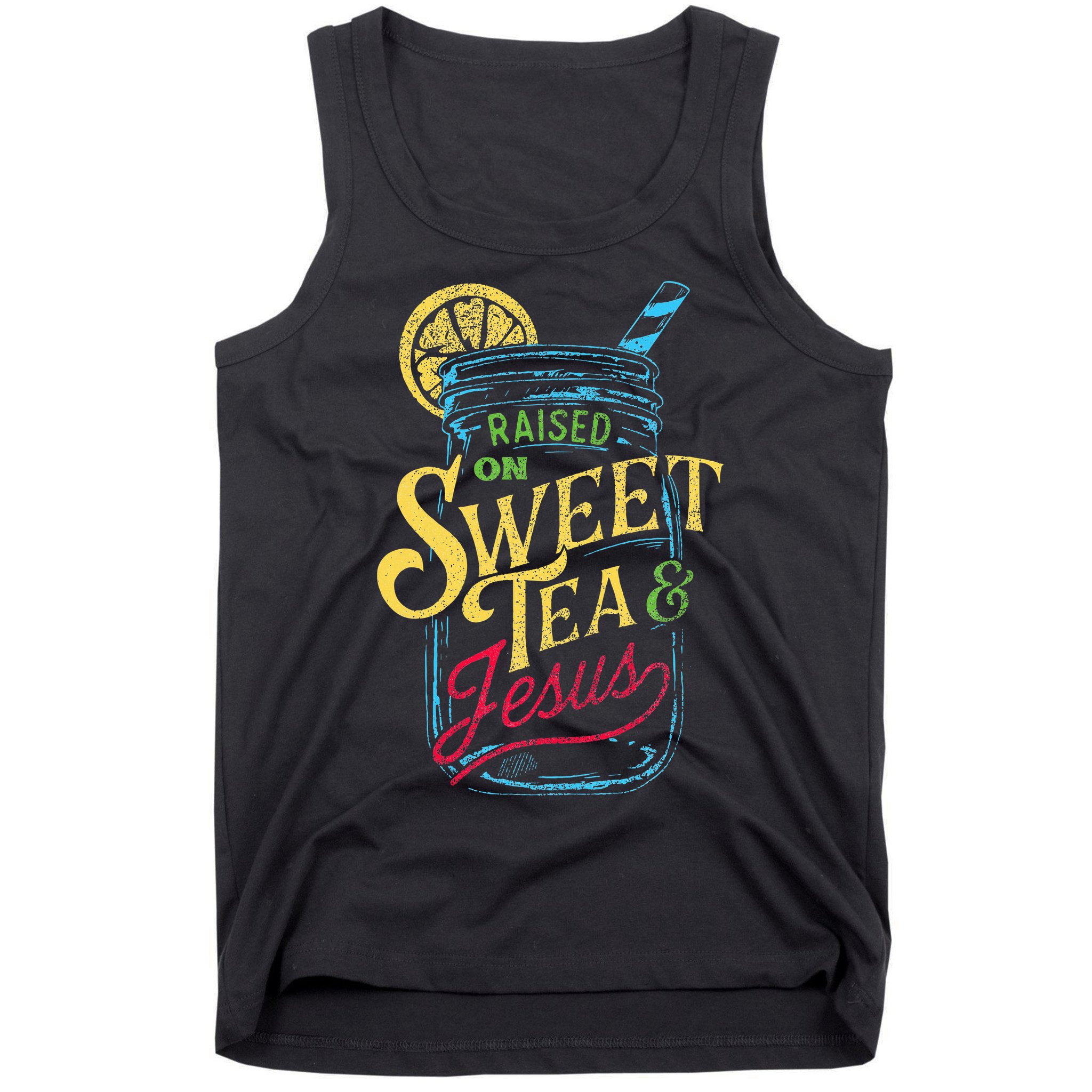 Raised On Sweet Tea & Jesus Southern Pride Iced Tea Tank Top