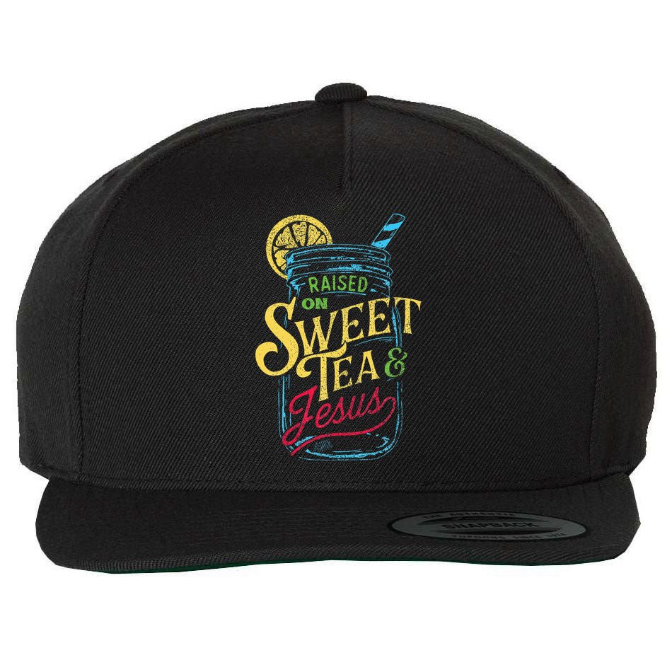 Raised On Sweet Tea & Jesus Southern Pride Iced Tea Wool Snapback Cap
