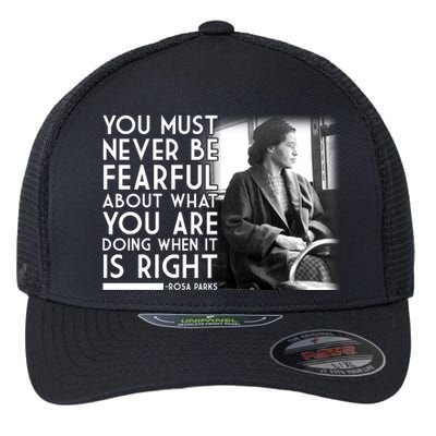 Rosa Parks Never be Fearful Black History Flexfit Unipanel Trucker Cap