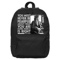 Rosa Parks Never be Fearful Black History 16 in Basic Backpack