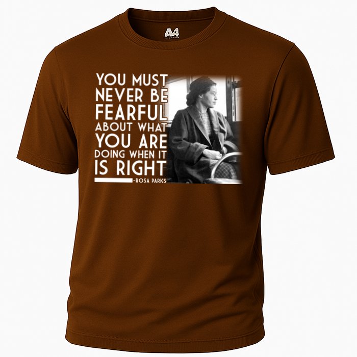 Rosa Parks Never be Fearful Black History Cooling Performance Crew T-Shirt